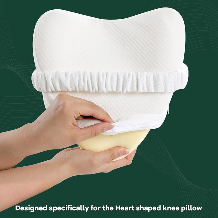 Змінні накладки на подушки для ніг, Тільки накладки на подушки для колін Наволочка для подушки для колін у формі серця, Синьо-білий/Розкішний сад 2 шт., 2 шт.