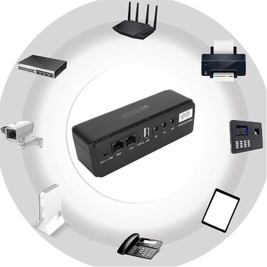 Міні ДБЖ резервний акумулятор, 10400 MAh Міні ДБЖ для роутера, 5 В, 9 В, 12 В, 15 В, 24 В, джерело безперебійного живлення для кам