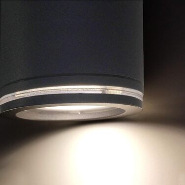 Зовнішній світлодіодний настінний світильник Steinel L 940, з LED GU10, Up/Downlight, 3000 K теплий білий, алюміній, антрацит, без сенсора