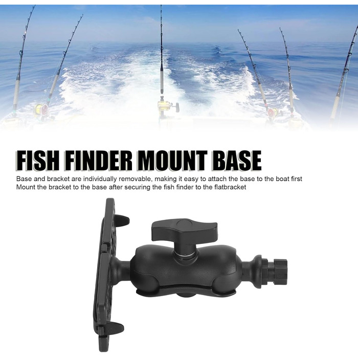 Монтажна база ехолота Annadu, універсальна монтажна пластина, поворотний м'яч на 360 градусів, шестигранна основа, електроніка, кріплення для ехолота, легке встановлення, морський, човен, байдарка, аксесуари