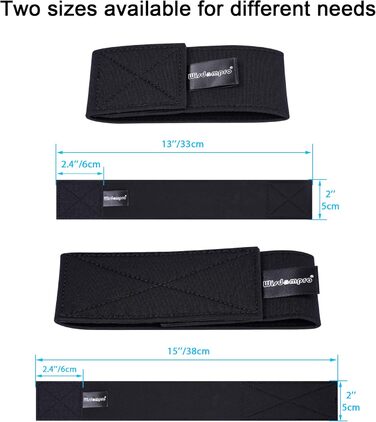 Еластичні стрічки wisdompro, 1 пара, 5 см x 33 см, застібка-липучка для стягування штанин та рукавів, ремінці-липучки для ходьби по воді, риболовлі, велоспорту, 5 см x 38 см