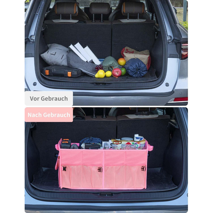 Організатор багажника складний 72 л автомобільний багажник сумка підтримує 35 кг 600D оксфордська тканина водонепроникний нековзни