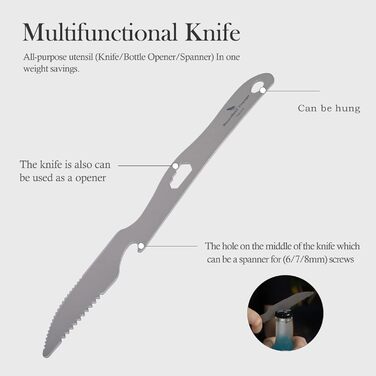 Титанові ложки, виделки, ножі, набір столових приборів, надлегкі столові прибори для кемпінгу, портативні невеликі столові прибори, столові прибори для домашнього приготування їжі, столові прибори для подорожей, столовий посуд, столові прибори для подорож