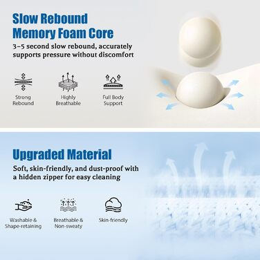 Подушка для сну обличчям вниз, ергономічна подушка для обличчя з піною з ефектом пам&39яті, регульований по висоті масажний підголівник для дому, сну на животі та відновлення після операції на очах з вітректомією