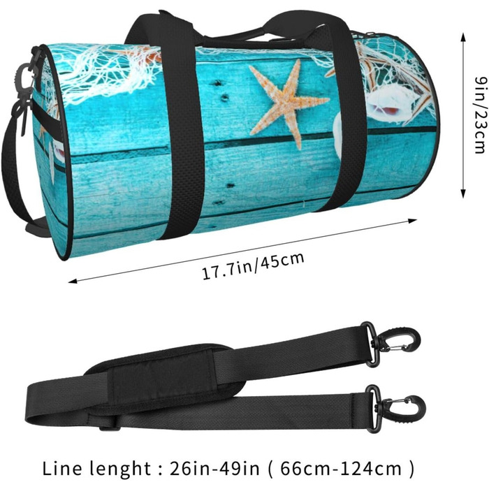 Спортивна сумка, дорожня сумка, пляжна палатка, морська колекція, вінтажний стиль, бохо-принт, сумка для ночівлі, чорний колір, універсальний розмір, сумка для подорожей