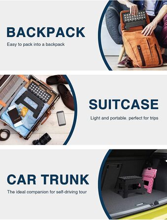 Складаний табурет для дітей - сходинка для дітей складаний пластиковий складаний стілець стілець табурет сходинка для дітей (чорни