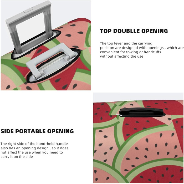 Чохол для валізи Кавун BAFAFA, захисний еластичний чохол від подряпин та пилу, чорний, розмір 95