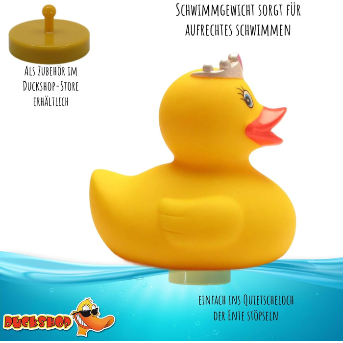 Принцеса гумова качка I Принцеса пищаща качка IL 7,5 см I вкл