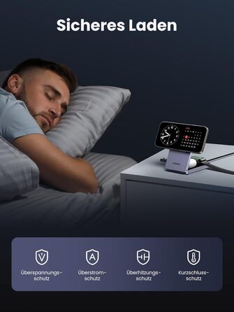 Сертифікована 15 Вт зарядна станція для iPhone, бездротовий зарядний пристрій 3 в 1, сумісний з MagSafe, для iPhone 16,16 Pro, Air