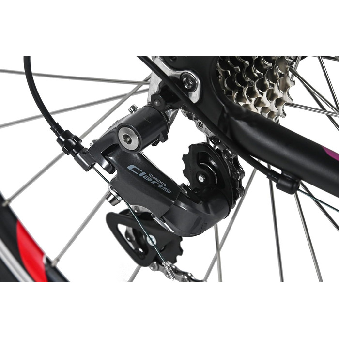 Велосипед WYLD Racing 28&39&39 Whirlwind 100 Black 16 передач Чорно-фіолетовий 60 см