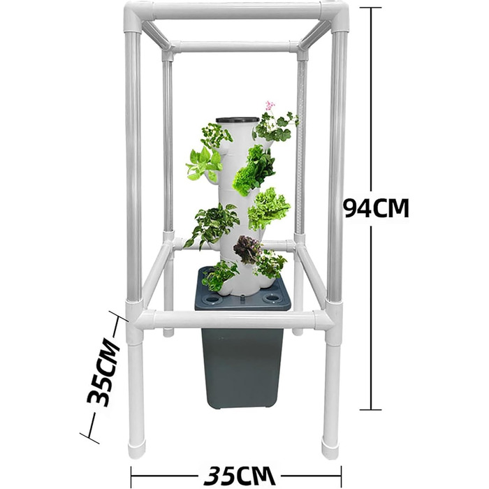 Система гідропоніки для вирощування Tower Garden, вертикальний критий сад для 15 рослин зі світлодіодним таймером, світло для вирощування, набір для пророщування для дитячих горщиків, вода в комплекті