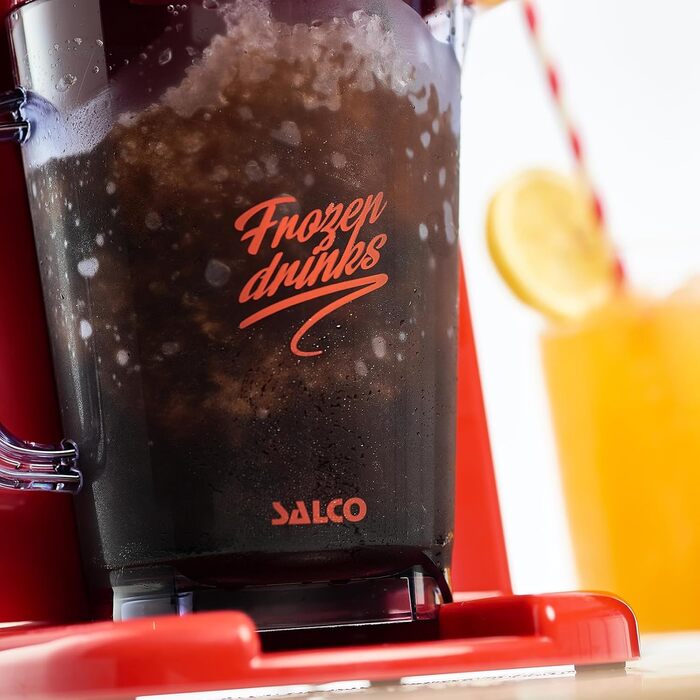 Льодогенератор SlushIce Machine, 2 режими роботи для морозива грубого та тонкого помелу, ретро дизайн, 15 Вт, в т.ч. глечик 1 літр