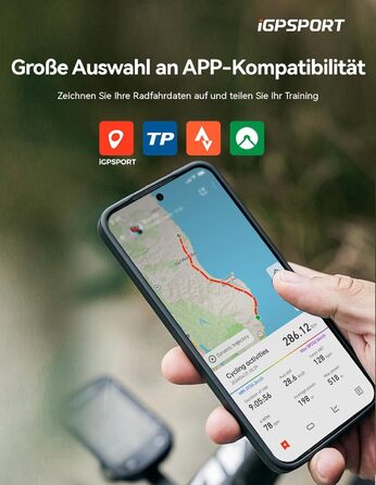 Велокомп'ютер iGPSPORT BSC200S, 2.4 дюйма, IPX7, Пластик/Електроніка, Чорний