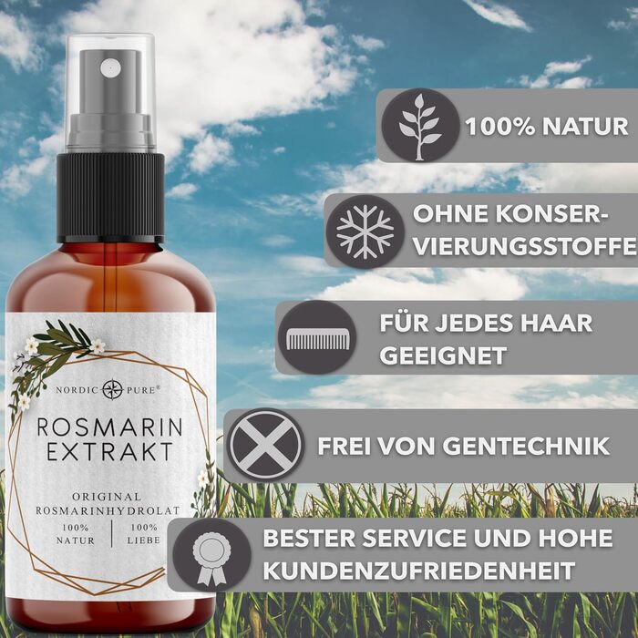 Розмаринова вода Nordic Pure, 100 мл