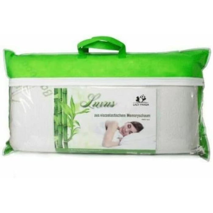 Бамбукова подушка для шиї, 40x80 см, в&39язкопружна піна з пам&39яттю форми, гелева піна