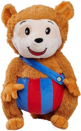 М'яка іграшка Bobo Siebenschlfer, плюшева іграшка Sing mit mir, грає музику, велика м'яка забава 35 см, підходить для дітей з перших місяців життя, коричневий, 109241017 -