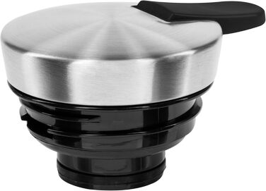 Глечик Emsa з м&39якою рукояткою, 1 літр, нержавіюча сталь, зберігає напої гарячими протягом 12 годин холодними протягом 24 годин, герметичний, нековзка ручка, чорний, 508932 чорний 1000 мл одинарний