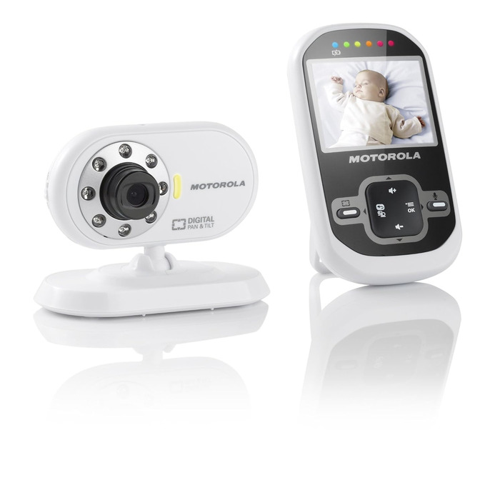 Відеоняня з кольоровим дисплеєм 2,4 дюйма та радіусом дії до 300 метрів, білий, 26 -