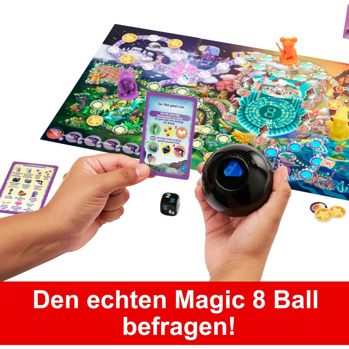 Кооперативна настільна гра, Німецька версія, Відкриття магічних предметів, для 24 гравців, Настільні ігри для дітей віком від 7 років, HPJ69, Різнокольоровий, 8 Ball Magical Encounters