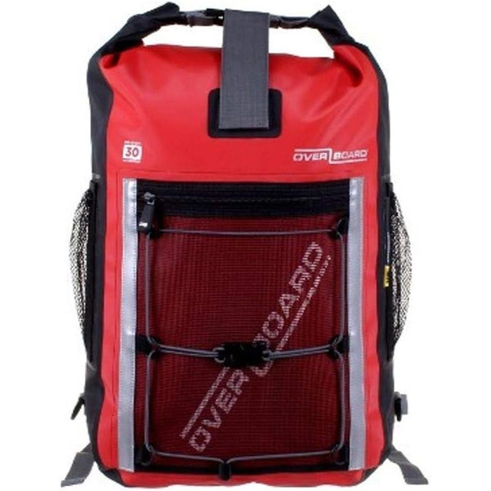 Водонепроникний рюкзак OverBoard Pro 30 літрів червоного кольору