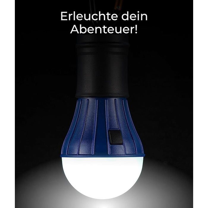 Світлодіодний ліхтар для кемпінгу AceCamp, 2 шт., працює від батарейок - синій, 3 батарейки типу AAA в комплекті, світлодіод (LED), 4,5 В, для намету, гаджета для активного відпочинку, лампа на випадок відключення електроенергії