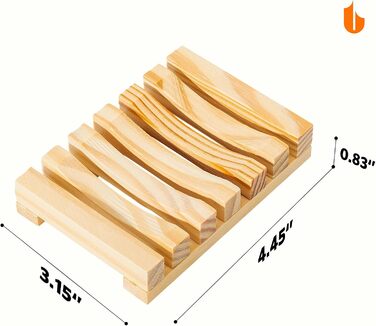 Екологічна мильниця Urbanstrive з натурального дерева, мильниця для ванної кімнати, біологічно розкладається, без відходів, без пл