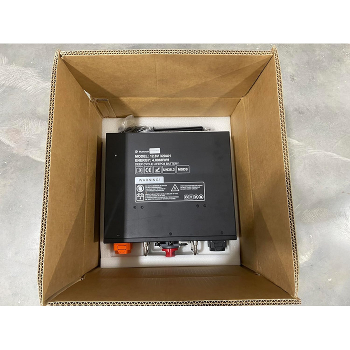 Підсидільний LiFePO4 акумулятор, сертифікований ECE R10 з вбудованою системою BMS 250A із захистом від низьких температур, 12 000 циклів та 10-річним терміном служби, для караванів, сонячних систем, накопичувачів енергії, 12V 320AH акумулятор для автофург