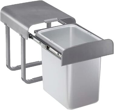 Відро для сміття EKOTECH Aladin, 16 літрів, висувне, ука,90134610, виготовлене з пластику, сіре