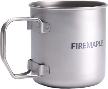 Портативний титановий кемпінговий кухоль Fire-Maple 300 мл з кришкою, надлегкий кавник для походів, пікніків, подорожей та трекінгу на свіжому повітрі Titanbecher