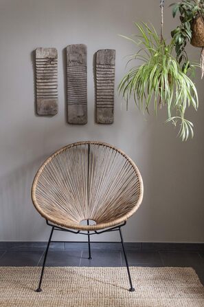 Крісло Freudenhaus Ретро Acapulco Bahia Natural Bamboo Look Вуличне крісло з міцним металевим каркасом