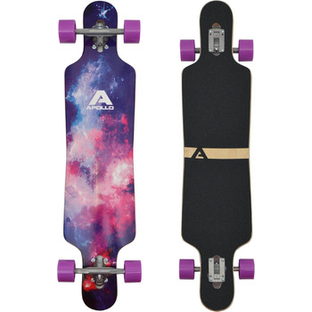 Лонгборд Apollo Supernova Special Edition 40" × 9.7" drop-through freeride cruiser 8-шаровий клен twin tip ABEC-9 high speed LED колеса 70мм 78A повний компліт з T-Tool оригінал Німеччина 2025