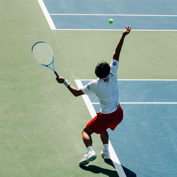 Тенісна ракетка для дорослих, набір тенісних ракеток для початківців та професіоналів для двох гравців, з 4 тенісними м&39ячами, 3 овергрипами, 1 тенісною сумкою, синього кольору