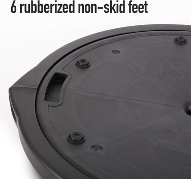 Тренажер для балансування BOSU NexGen для домашнього використання, ідеально підходить для точної постави та формування сигналів для кардіо, вправ на гнучкість, силу, кор, баланс або мобільність. Чорний.