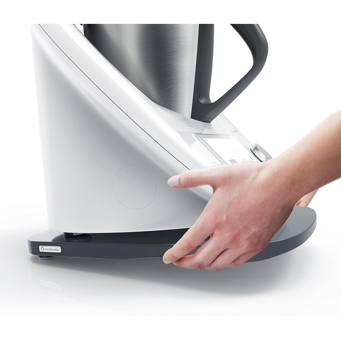 Дерев'яна ковзаюча дошка KitchenSlider H V2 Plus Екологічна ковзаюча дошка Thermomix TM6 & TM5 Ковзаюча дошка для Thermomix Дерев'яний планер - графітовий сірий V2 - графітовий сірий