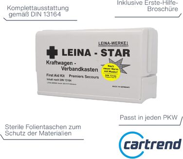 Аптечка першої допомоги DIN 13164 B з рятувальною ковдрою, 73600