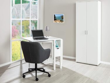 Багатоцільова шафа Картотечна шафа Універсальна шафа 2 дверцята Ширина 70 см Глибина 34 см Висота 190 см вкл. 5 полиць Меламінове покриття Arconati Білий стелаж