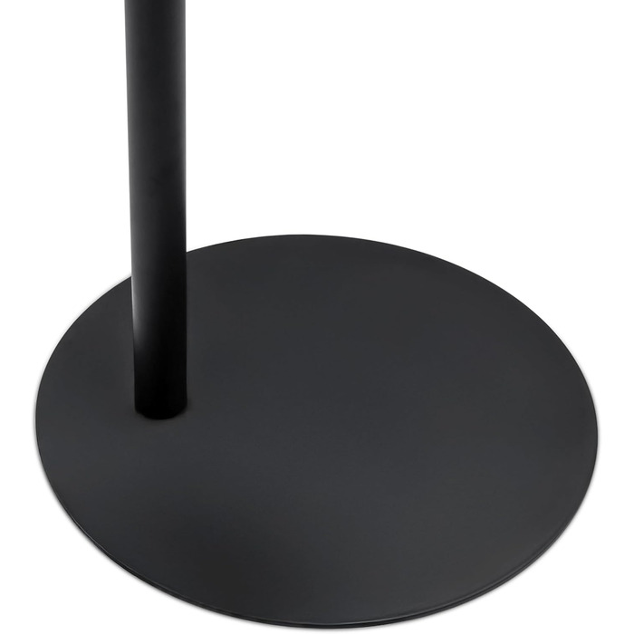 Металевий журнальний столик Spetebo, овальний, матово-чорний - 35 x 25 см - Журнальний столик у стилі бістро - Стіл для вітальні, декоративний столик, підставка для рослин, телефонний столик, столик для зберігання речей, декоративний столик у вигляді стоя