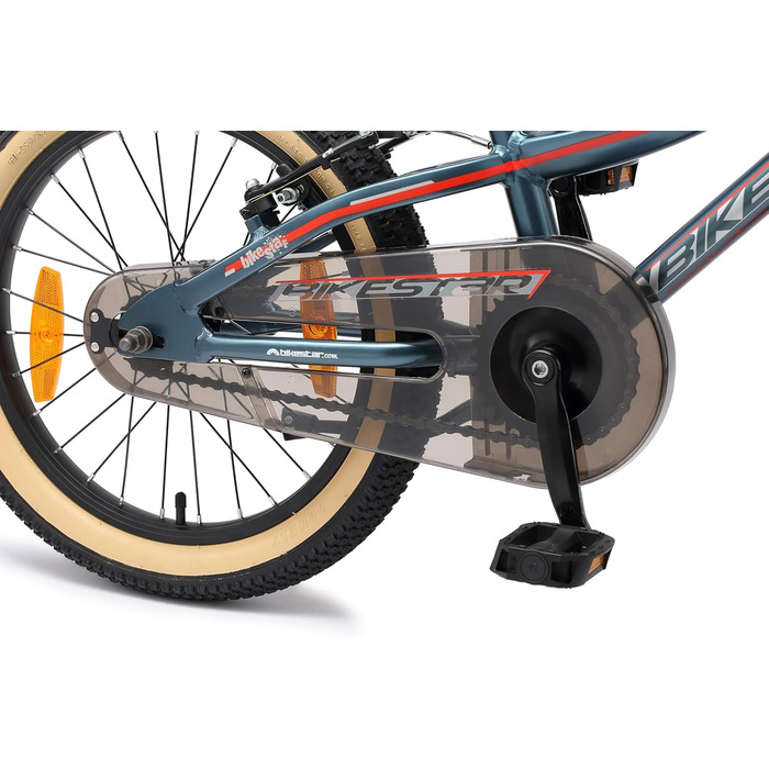 Дитячий алюмінієвий гірський велосипед BIKESTAR з V-подібними гальмами для дівчаток та хлопчиків віком від 5 років 18-дюймовий дитячий гірський велосипед БЕЗРИЗИКОВИЙ ПРОБНИЙ ВИПРОБУВАННЯ Бензин