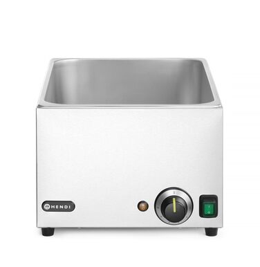 Підігрівач їжі, підігрівач для фуршету, плавне регулювання температури до 85C, GN 1/1, 230 В, 1000 Вт, 340 x 540 x (В) 250 мм, нержавіюча сталь