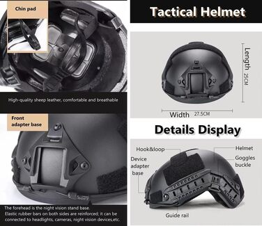 Тактичний шолом для зовнішніх ігор CS, комплект шоломів швидкого захисту у військовому стилі з маскою для страйкболу, окуляри для пейнтболу, тактична гарнітура, телескопічна модель армійського військового стилю CS Game Set