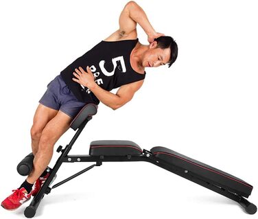 Складана силова лава soges з розкладною розкішною опорою для ніг для тренування м&39язів живота та спини, багатофункціональні силові лави для домашніх силових тренувань, PSBB004-1