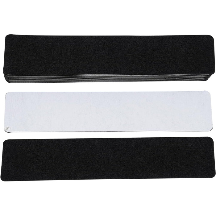 Комплект із 15 фетрових сходинок, 60x12 см, самоклеючі, чорні, нековзні, шумопоглинаючі для використання всередині приміщень, безпечні для дітей та домашніх тварин, килимове покриття для сходів