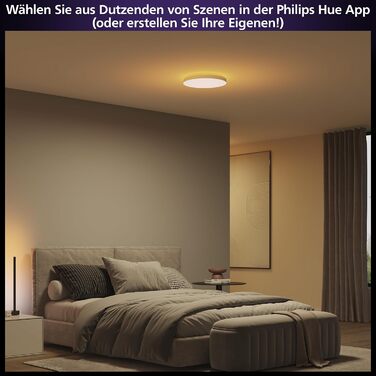 Стельовий світильник Philips Hue Datura Small, круглий, білий, діаметр 38,4 см