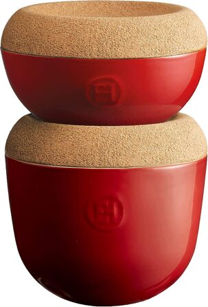 Горщик для часнику Emile Henry EH348763, керамічний, 14,6 x 14,6 x 13,4 см, керамічний, Grand Cru, 14,6 x 14,6 x 13,4 см