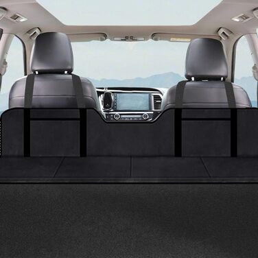Матрац-подовжувач заднього сидіння автомобіля Матрац для кемпінгу Складаний матрац для заднього сидіння Подовжувач заднього сидіння Подовжувальна панель матраца заднього сидіння з сумкою для зберігання для вантажівок, риболовлі, кемпінгу, чорного кольору