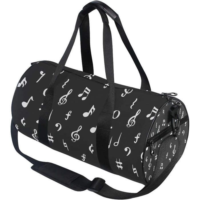 Спортивна сумка-дафл Musiknoten з канвасу для подорожей та на вихідні, чоловіча та жіноча, для спорту та ночівлі