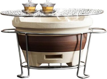 Вугільний гриль, вугільна піч Піч-гриль для заварювання чаю біля печі, чайна вугільна піч для кемпінгу на свіжому повітрі, походів, походів з рюкзаком, пікніків, барбекю. Середнього розміру.