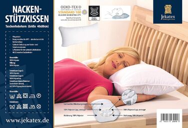 Подушка для шиї Jekatex Boxspring - Кишенькова пружина - приблизно 40x80 см - Подушка для голови
