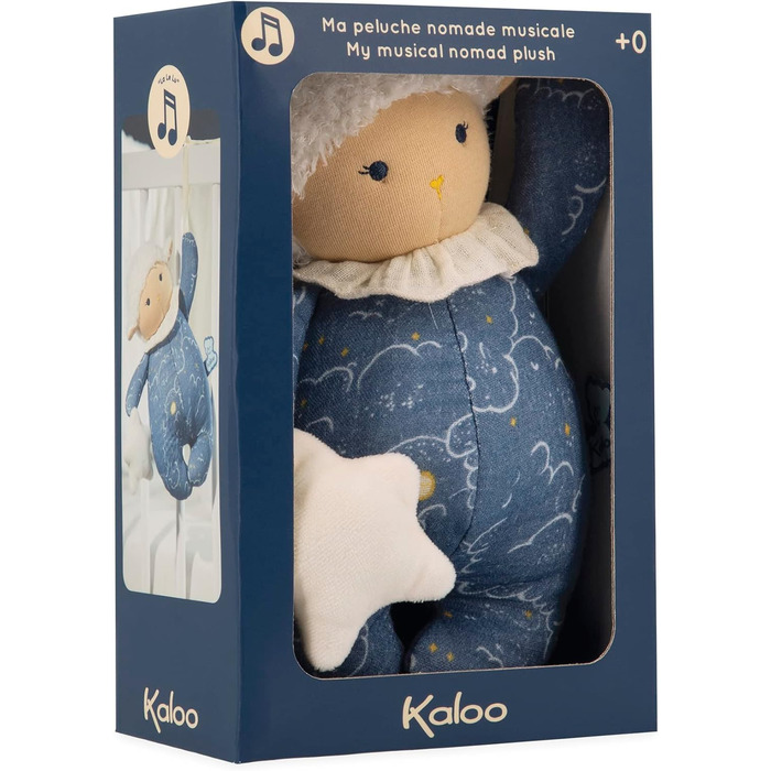 Музичне плюшеве ягня Kaloo Doux Sommeil, синє