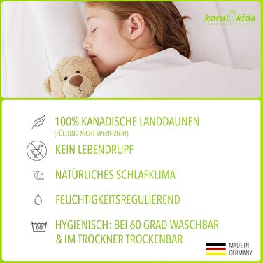 Дитяча подушка Koru Kids 40x60 см - 100 бавовна - дитяча подушка - прання при 60 градусах - дитяча подушка - Oeko-Tex - дитяча под